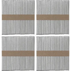 Holzstäbchen metallic, 11,4cm lang, 1cm breit, silber, 200 Stück