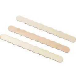 Holzstäbchen, mit Büttenrand, 15cm lang, 1,6cm breit, natur, 50 Stück