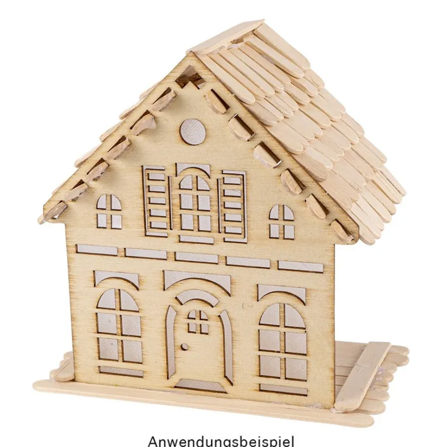 Holzstäbchen, Schindel, 3cm lang, 0,9cm breit, natur, 300 Stück