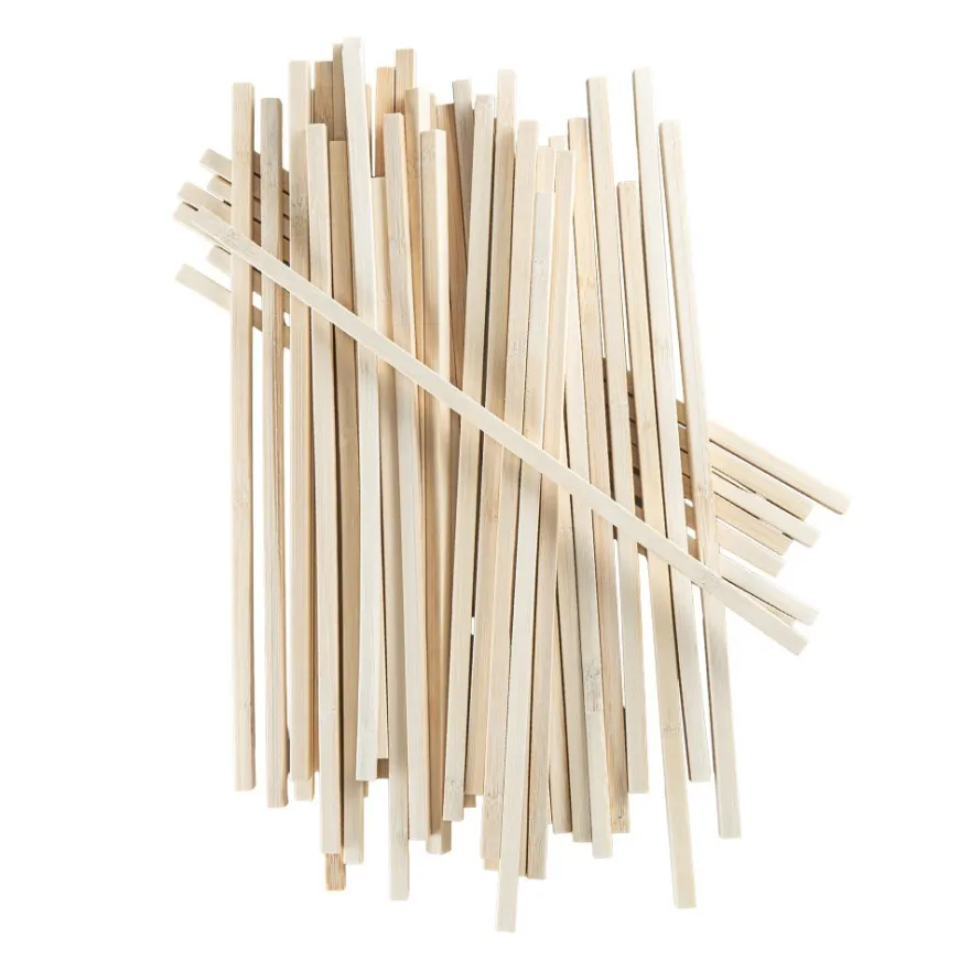 Holzstäbe, quadratisch, 30cm lang, 8mm x 8mm, 50 Stück