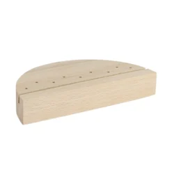 Holzständer, Design 5, 16,8cm x 8,3cm x 3cm, 1 Schlitz und 9 Löcher
