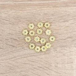 Hot-Fix Glas-Glamour, Stern 3, Ø 1,2cm, hellgold, 20 Stück