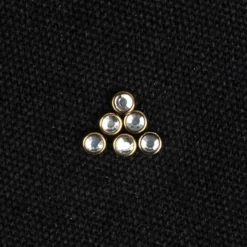 Hot-Fix Glas-Kristalle zum Aufbügeln, Ø 4mm, antikgold, 200 Stück