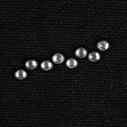 Hot-Fix Glas-Kristalle zum Aufbügeln, Ø 5mm, schwarz, 100 Stück