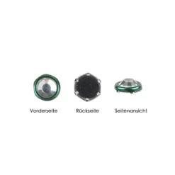 Hot-Fix Glas-Kristalle zum Aufbügeln, Ø 5mm, grün, 100 Stück