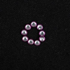 Hot-Fix Glas-Kristalle zum Aufbügeln, Ø 5mm, aubergine, 100 Stück