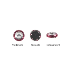 Hot-Fix Glas-Kristalle zum Aufbügeln, Ø 5mm, fuchsia, 100 Stück