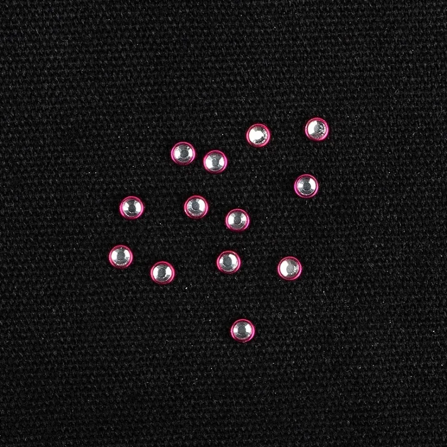 Hot-Fix Glas-Kristalle zum Aufbügeln, Ø 4mm, fuchsia, 200 Stück