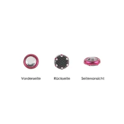 Hot-Fix Glas-Kristalle zum Aufbügeln, Ø 4mm, fuchsia, 200 Stück