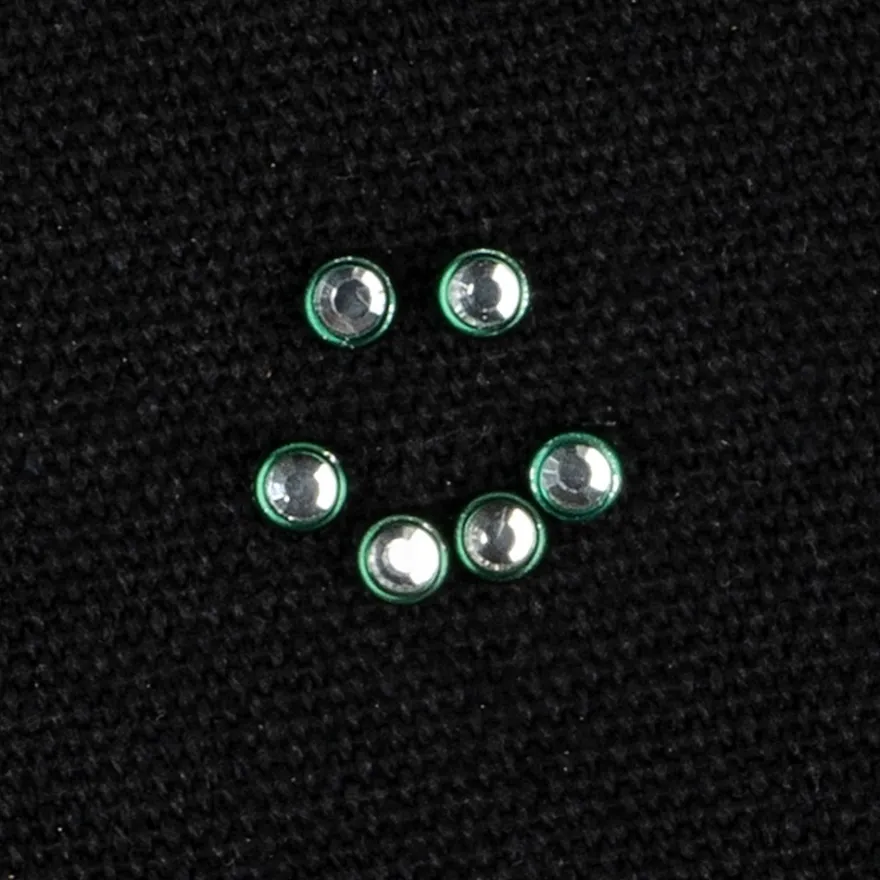 Hot-Fix Glas-Kristalle zum Aufbügeln, Ø 4mm, grün, 200 Stück