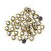 Hot-Fix Glas-Kristalle zum Aufbügeln, Ø 5mm, gold, 100 Stück