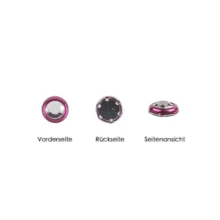 Hot-Fix Glas-Kristalle zum Aufbügeln, Ø 4mm, violett, 200 Stück