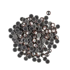 Hot-Fix Glas-Kristalle zum Aufbügeln, Ø 4mm, braun, 200 Stück