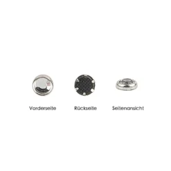 Hot-Fix Glas-Kristalle zum Aufbügeln, Ø 4mm, silber, 200 Stück