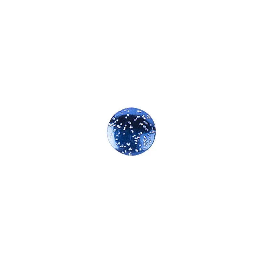 Hot-Fix Glitzer-Nieten zum Aufbügeln, Ø 6mm, blau, 200 Stück