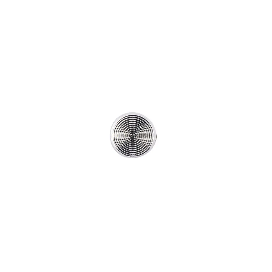 Hot-Fix Metallic-Relief-Nieten 2 zum Aufbügeln, Ø 6mm, silber, 100 Stück