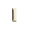 Hot-Fix Rechteck-Nieten zum Aufbügeln, 7mm x 22mm, hellgold, 50 Stück