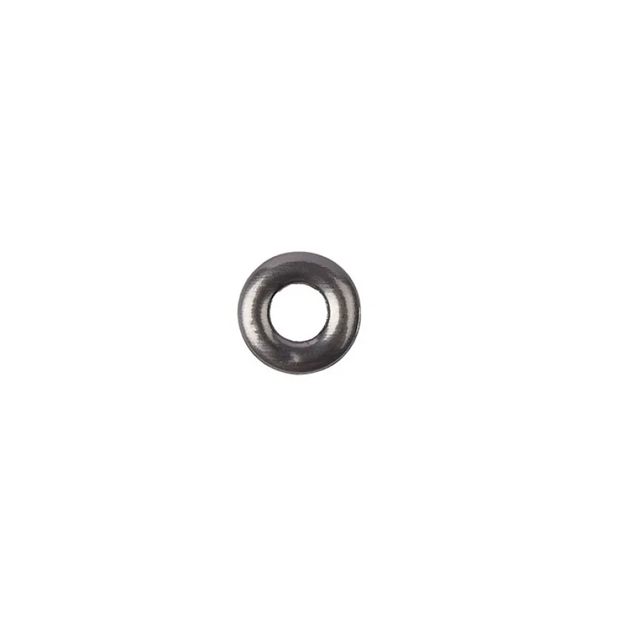 Hot-Fix Ring-Nieten zum Aufbügeln, Ø 10mm, silbergrau, 100 Stück