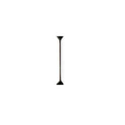 Hot-Fix Stäbchen-Nieten zum Aufbügeln, 2mm x 19mm, silber, 100 Stück