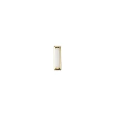 Hot-Fix Stäbchen-Nieten zum Aufbügeln, 2mm x 10mm, emailliert mit Goldrand, 100 Stück