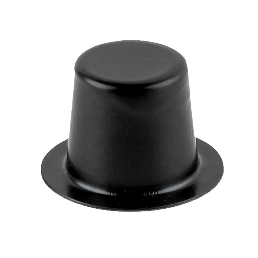 Hüte, Zylinder, 1,6cm hoch, Ø 2,5cm, schwarz, 50 Stück