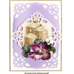 Jumbo Eck-Stanzer, Weihnachtsstern, 4,3cm x 4,3cm