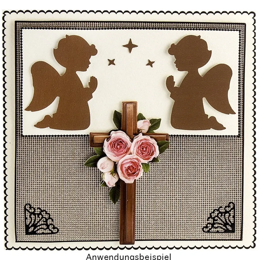 Jumbo-Stanzer, Betender Engel, 6,2cm x 6,3cm