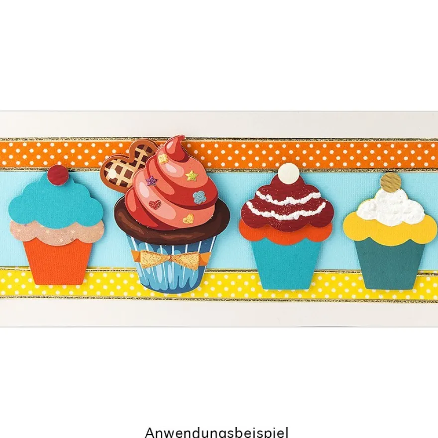 Jumbo-Stanzer, Cupcake, 7,3cm x 4,9cm