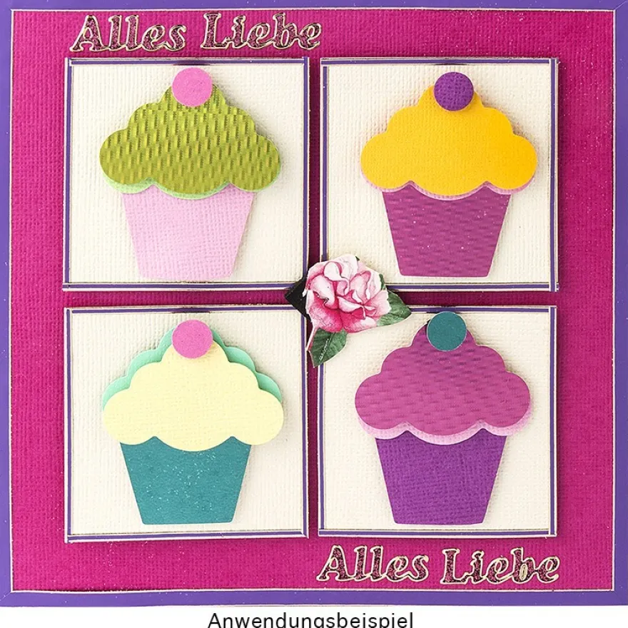 Jumbo-Stanzer, Cupcake, 7,3cm x 4,9cm