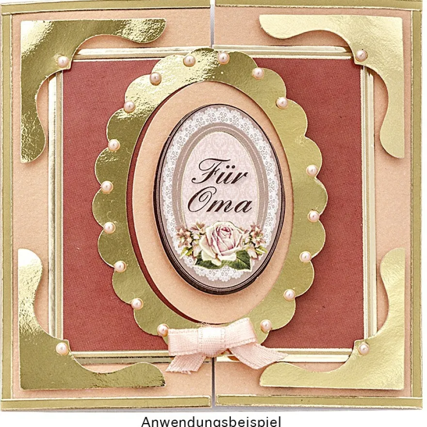 Jumbo-Stanzer, Eck-Ornament, 3,4 x 3,4cm