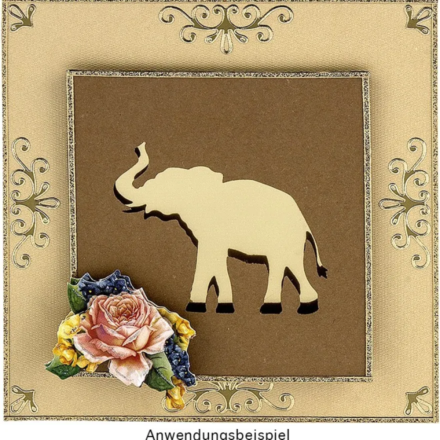 Jumbo-Stanzer, Elefant, 6,4cm x 5,1cm