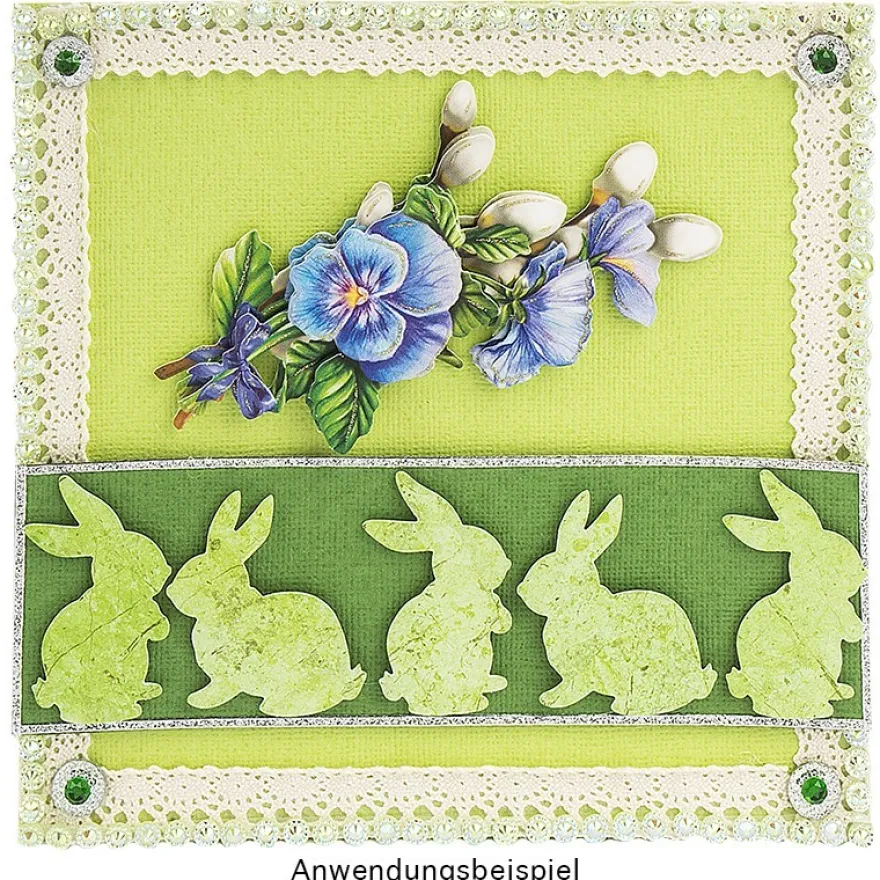 Jumbo-Stanzer, Hasen, 6,7cm x 4,5cm