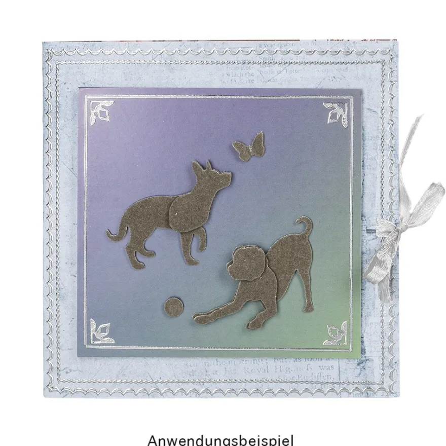 Jumbo-Stanzer, Hunde, 6,8cm x 6,7cm