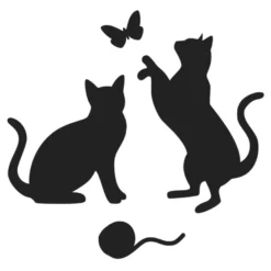 Jumbo-Stanzer, Katzen, 6,7 x 6,7cm