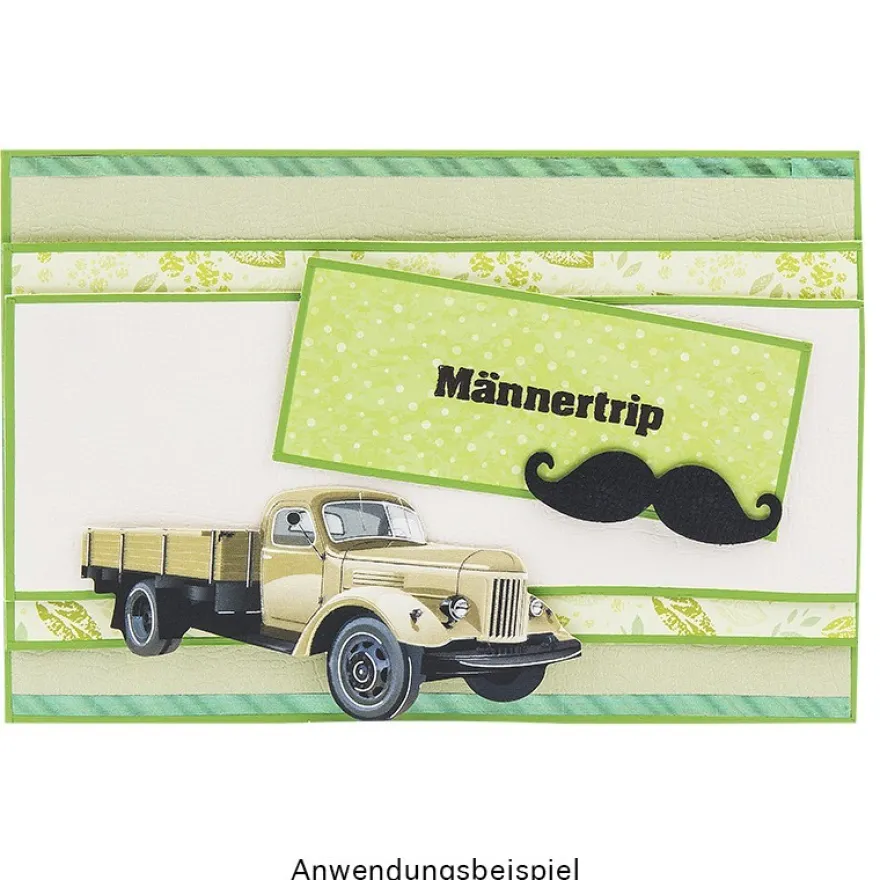 Jumbo-Stanzer, Schnurrbart, 5 x 1,5cm