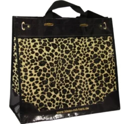 Jumbo-Tasche Leopard-Optik, 45cm x 40cm x 20cm