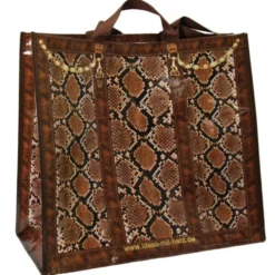 Jumbo-Tasche Schlangen-Optik, 45 x 40 x 20 cm