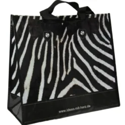 Jumbo-Tasche Zebra-Optik, 45cm x 40cm x 20cm