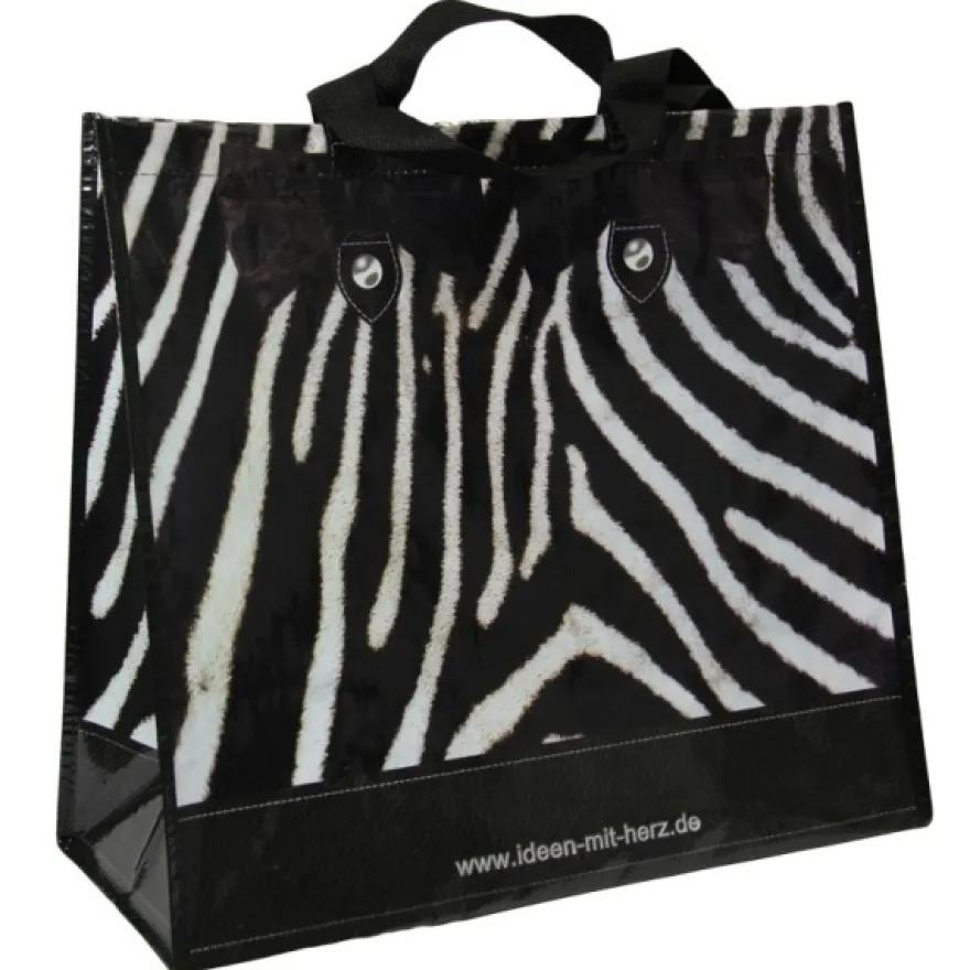 Jumbo-Tasche Zebra-Optik, 45cm x 40cm x 20cm
