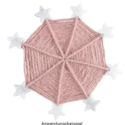 Jutekordeln, Ø 2 mm, verschiedene Farben, je 50 m lang, 4 Stück