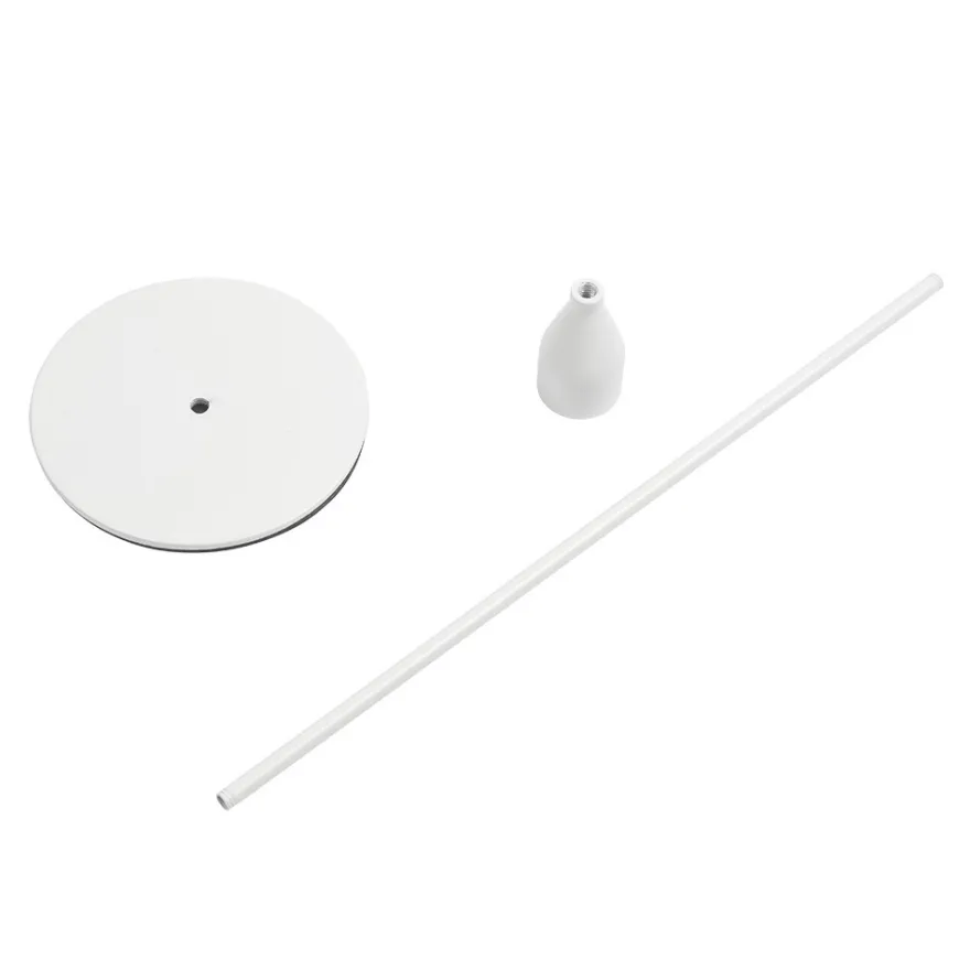 Kerzenhalter, für Stabkerzen, 3 verschiedene Höhen, Fuß Ø 10cm, weiß, 3 Stück