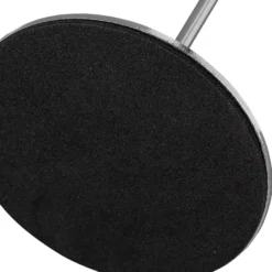 Kerzenhalter, für Stabkerzen, 3 verschiedene Höhen, Fuß Ø 10cm, silber, 3 Stück
