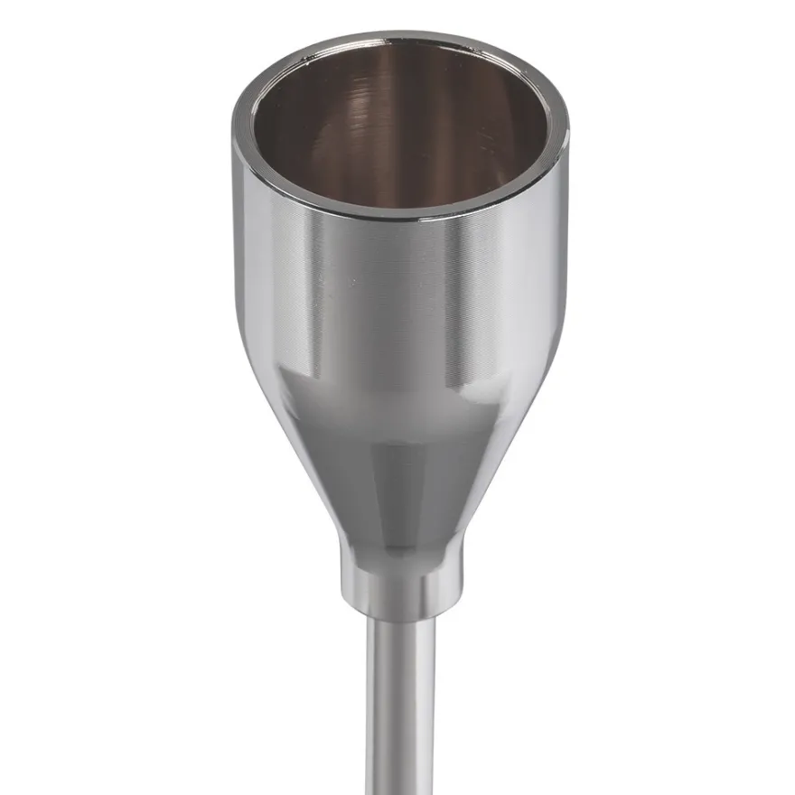 Kerzenhalter, für Stabkerzen, 3 verschiedene Höhen, Fuß Ø 10cm, silber, 3 Stück