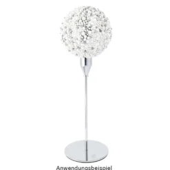 Kerzenhalter, für Stabkerzen, 3 verschiedene Höhen, Fuß Ø 10cm, silber, 3 Stück