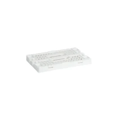 Klappkisten, stapelbar, 15cm x 10cm x 5,7cm, weiß, 4 Stück