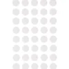 Klett-Punkte, selbstklebend, Ø12mm, 40er Set, weiß