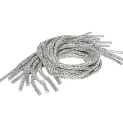 Kordelbänder/Kordelgriffe, 30 cm, silber, 10 Stück
