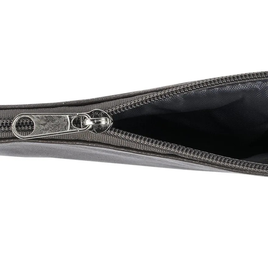 Kosmetiktäschchen, 3 verschiedene Größen, mit Reißverschluss, taupe-metallic, 3 Stück
