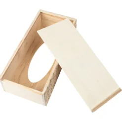 Kosmetiktuch-Box, Holz, 26cm x 12,3cm x 7cm