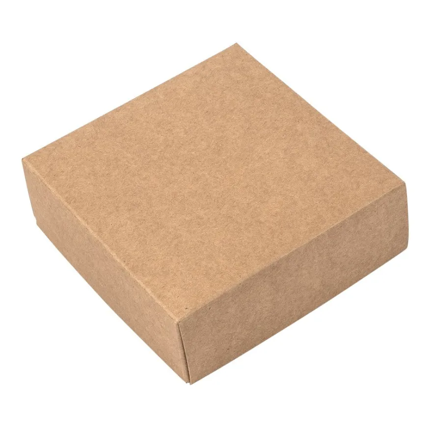 Kraftpapier-Überraschungsbox, mit Album, 12,5cm x 12,5cm x 12,5cm